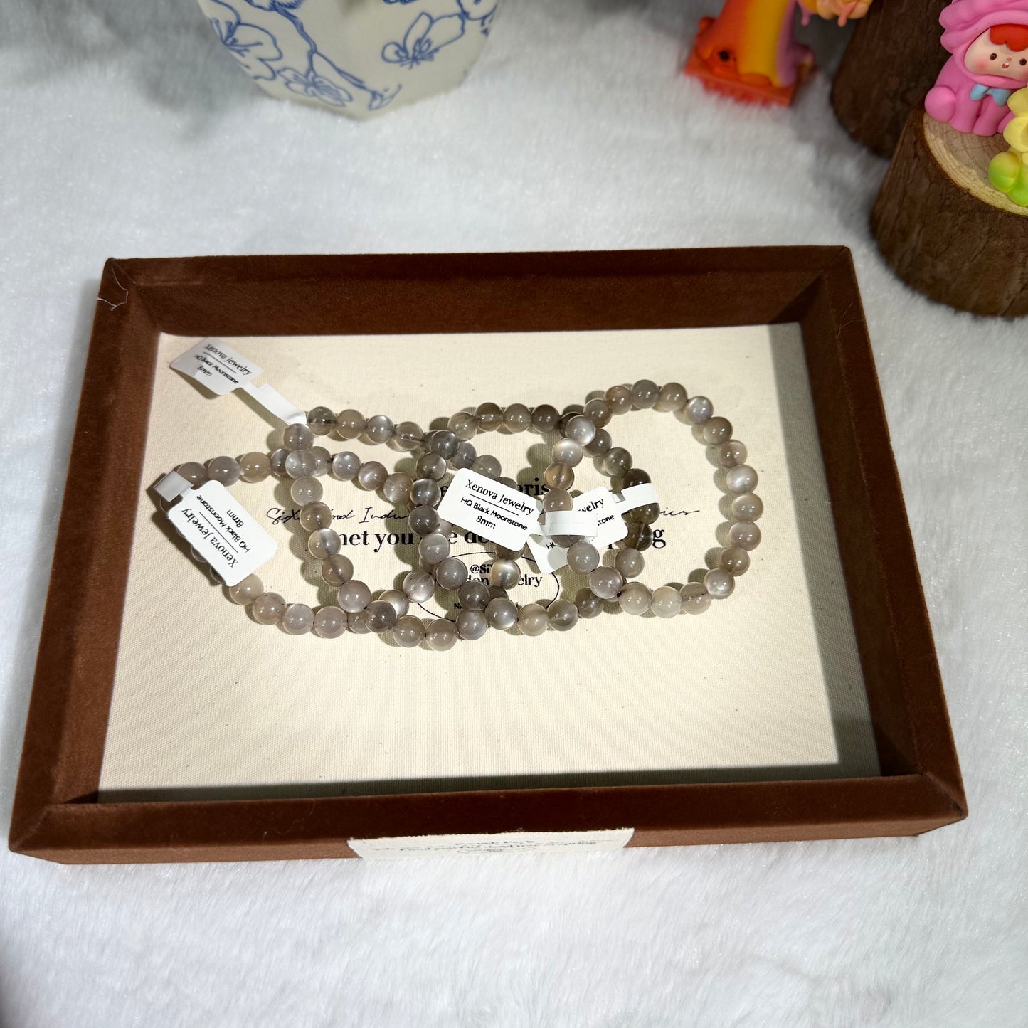 XENOVA- HQ Black Moonstone Bracelet