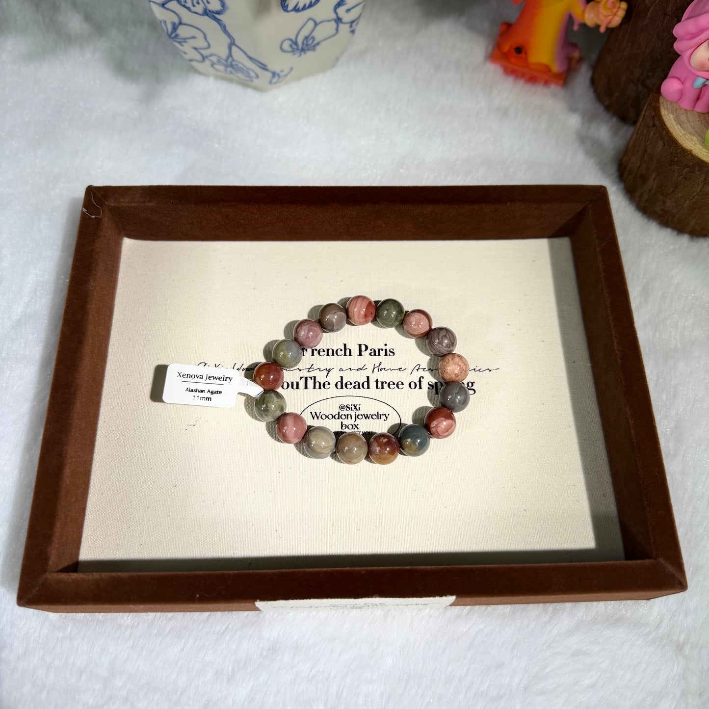 XENOVA-Alashan Agate Bracelet