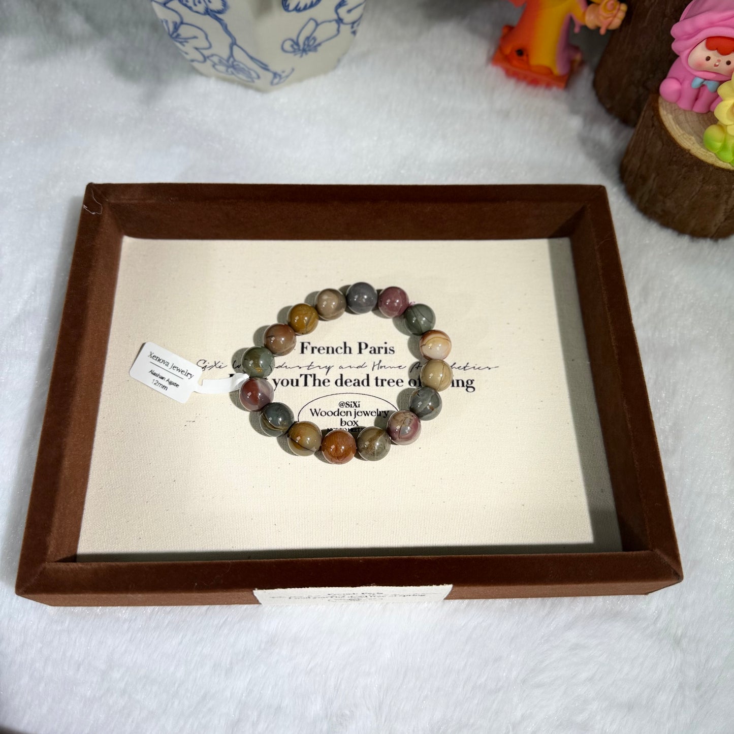 XENOVA-Alashan Agate Bracelet
